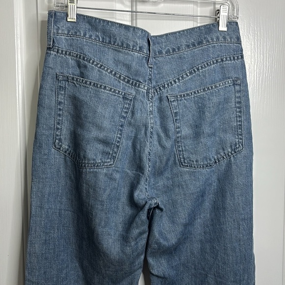 EUC THE ROW Tarley Jean 100% linen in Bleached color size 24 - Picture 8 of 11